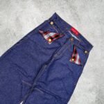 BAGGY PLAID AZUL RAW - Imagen 4