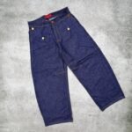 BAGGY PLAID AZUL RAW - Imagen 3