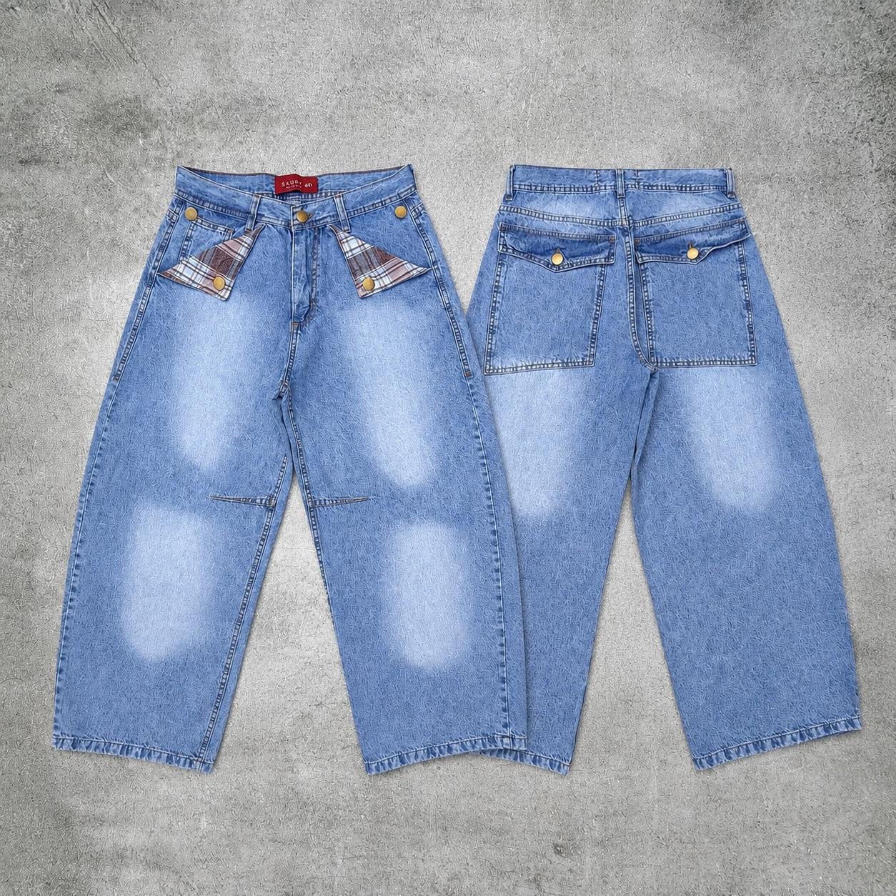 833e063f-5444-4a64-b75b-3bd281f328d4 BAGGY PLAID CELESTE - Imagen 1