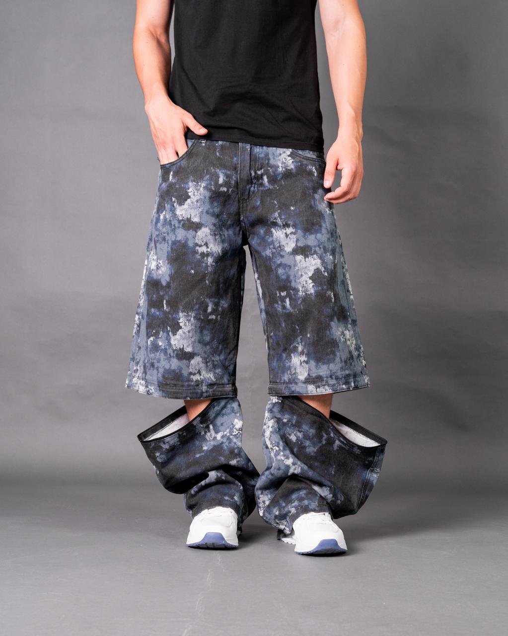 9581d32c-129a-4617-a932-181351b85375 BAGGY DESMONTABLE SKULL AZUL - Imagen 1
