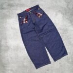 BAGGY PLAID AZUL RAW - Imagen 2